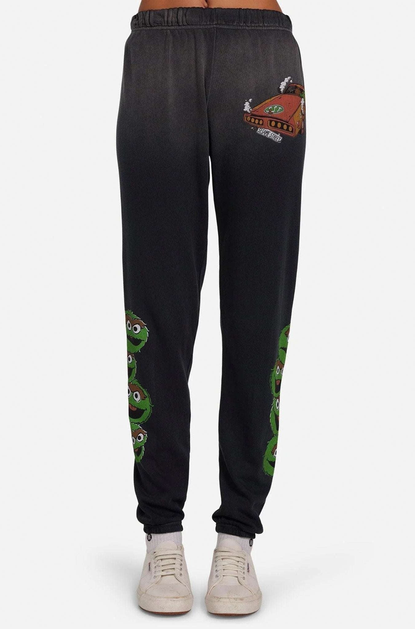 Lauren Moshi Tanzy Oscar The Grouch Racing Joggers - Spoiled Brat