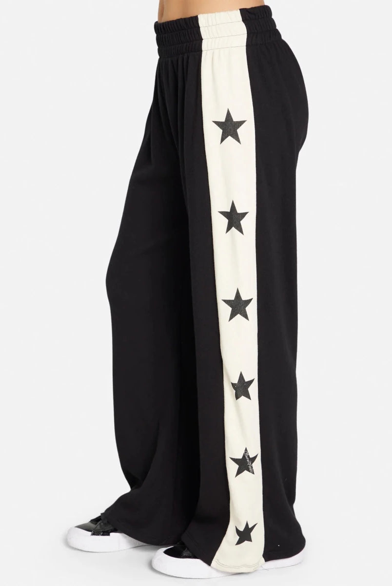 Shop Lauren Moshi Lauren Moshi Tawny Stars Wide Leg Pants Sweatpants for women – premium loungewear and festival fashion at Spoiled Brat