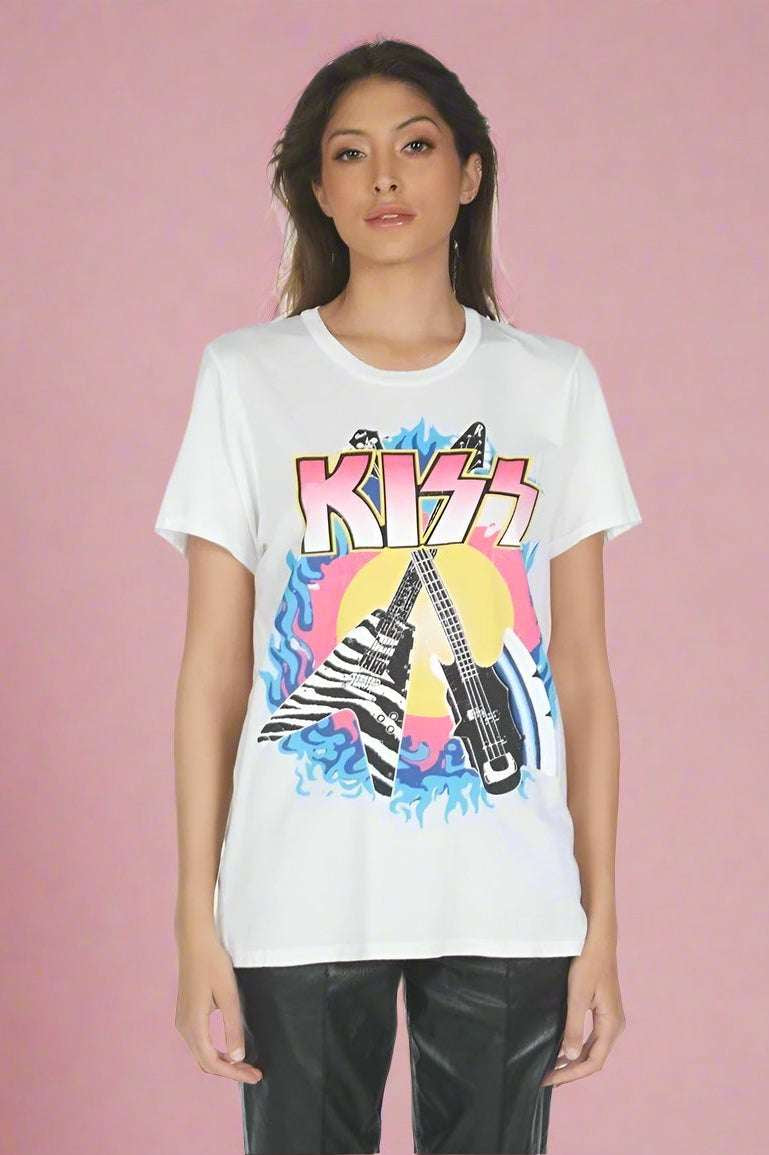 Lauren Moshi Wolf KISS Animalize T-Shirt T-Shirt by Lauren Moshi as seen on celebrities