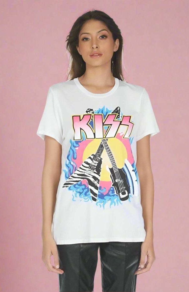 Lauren Moshi Wolf KISS Animalize T-Shirt T-Shirt by Lauren Moshi as seen on celebrities