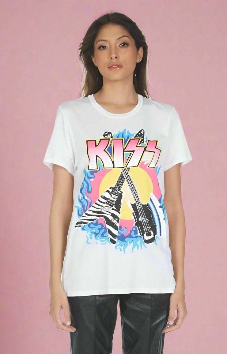 Lauren Moshi Wolf KISS Animalize T-Shirt T-Shirt by Lauren Moshi as seen on celebrities