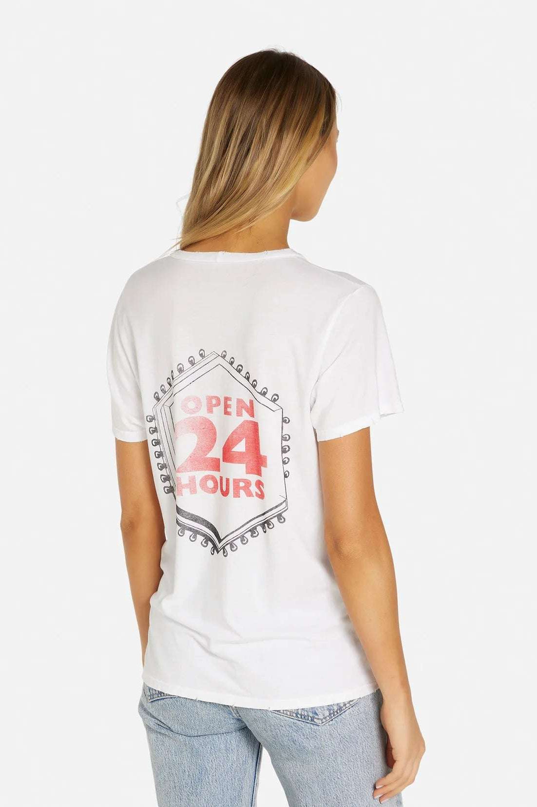 Lauren Moshi Wolf Mels Drive-In Boyfriend T-Shirt T-Shirt by Lauren Moshi as seen on celebrities