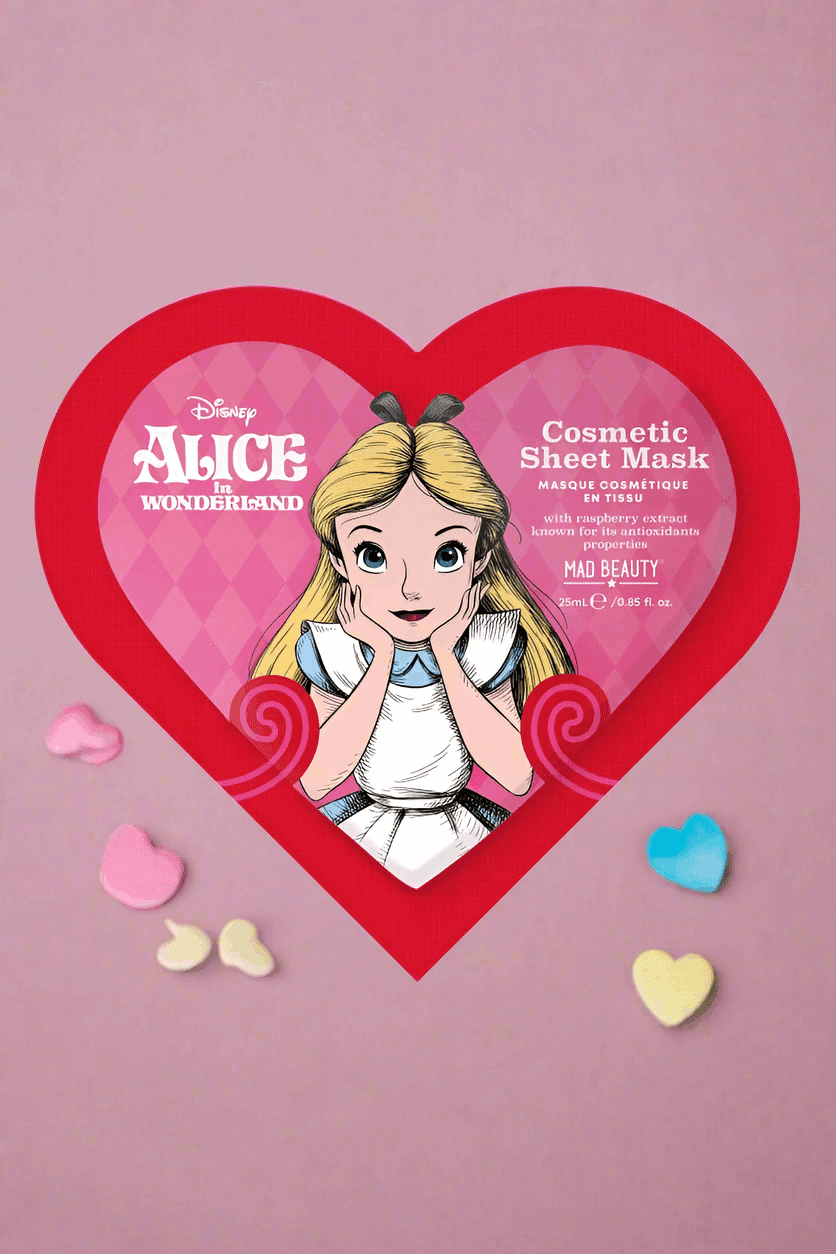 Shop Mad Beauty Disney Alice in Wonderland Cosmetic Sheet Mask Face Mask for women – premium loungewear and festival fashion at Spoiled Brat
