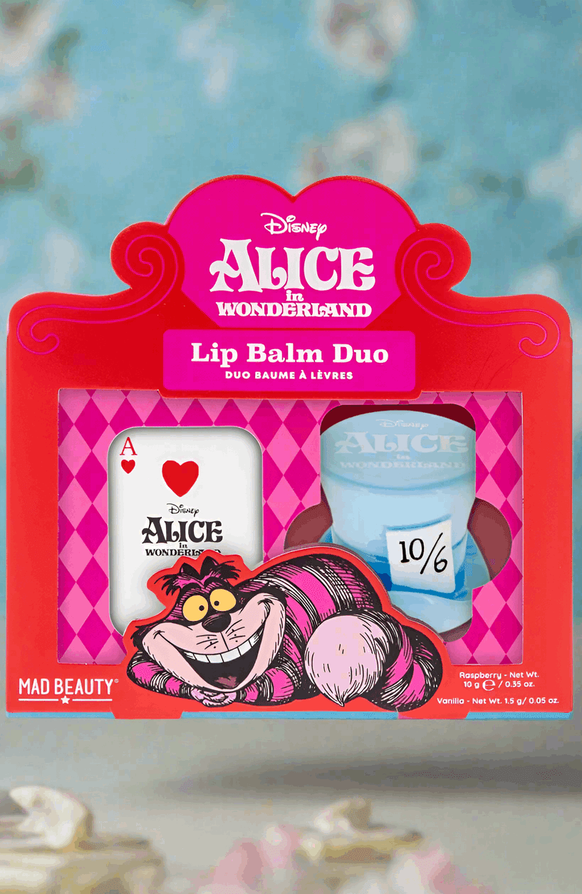 Shop Mad Beauty Disney Alice in Wonderland Lip Balm Duo Lip Balm for women – premium loungewear and festival fashion at Spoiled Brat
