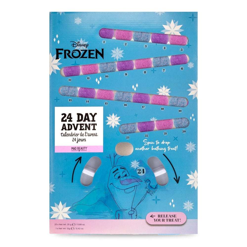 Shop Mad Beauty Disney Frozen Bath Fizzer Advent Calendar Advent Calendar for women – premium loungewear and festival fashion at Spoiled Brat