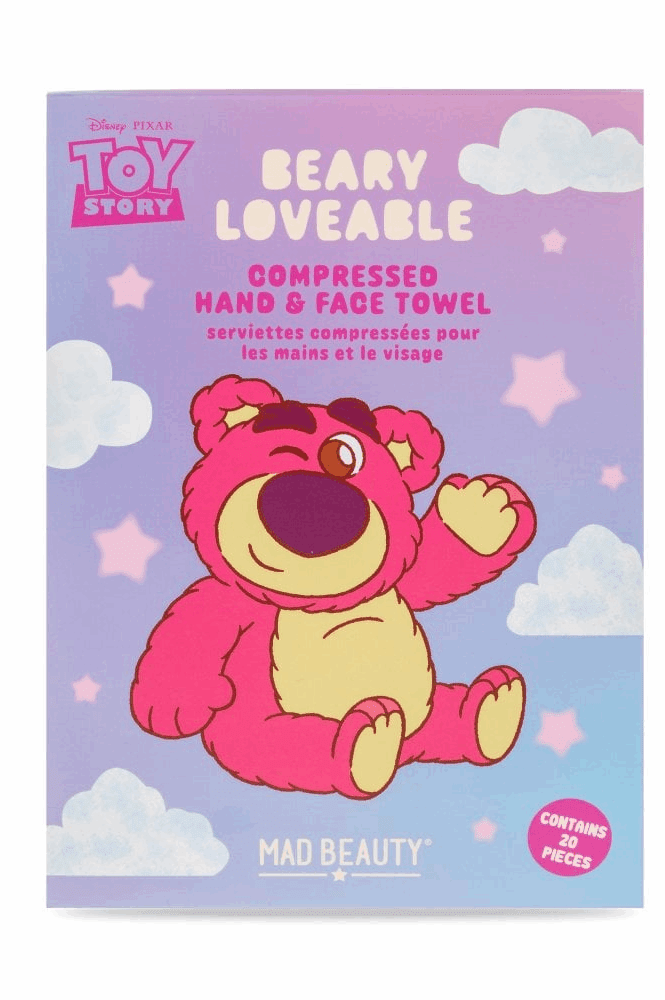 Shop Mad Beauty Disney Lotso Love Compressed Hand & Face Towels Beauty Product for women – premium loungewear and festival fashion at Spoiled Brat