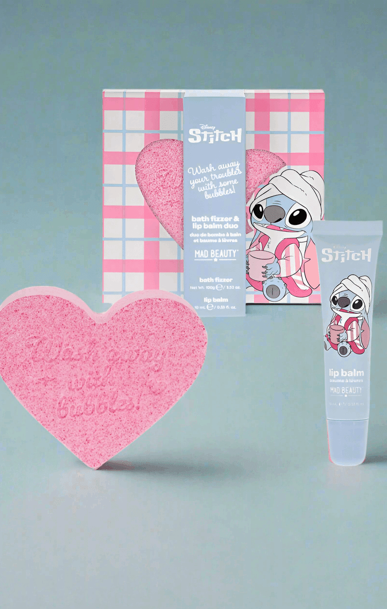 Shop Mad Beauty Disney Stitch Pamper Fizzer & Lip Balm Lip Balm for women – premium loungewear and festival fashion at Spoiled Brat