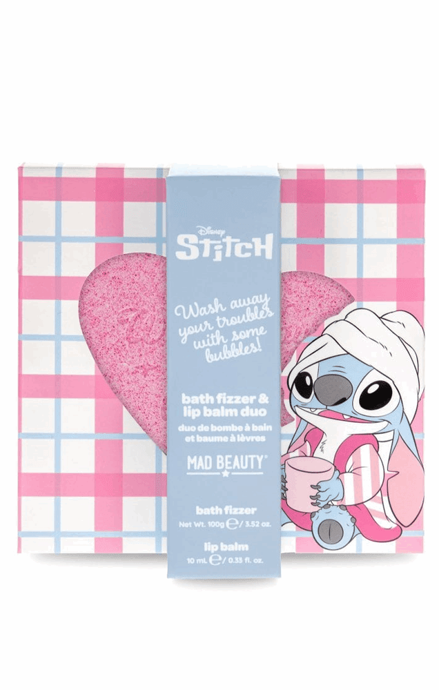 Shop Mad Beauty Disney Stitch Pamper Fizzer & Lip Balm Lip Balm for women – premium loungewear and festival fashion at Spoiled Brat