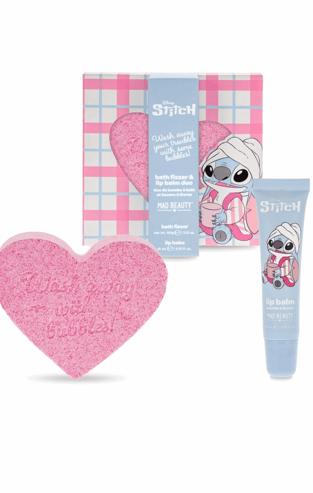Shop Mad Beauty Disney Stitch Pamper Fizzer & Lip Balm Lip Balm for women – premium loungewear and festival fashion at Spoiled Brat