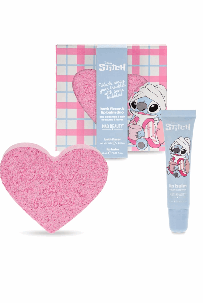 Shop Mad Beauty Disney Stitch Pamper Fizzer & Lip Balm Lip Balm for women – premium loungewear and festival fashion at Spoiled Brat
