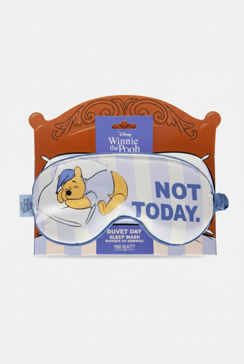 Shop Mad Beauty Disney Winnie The Pooh 'Not Today' Sleep Mask Sleep Mask for women – premium loungewear and festival fashion at Spoiled Brat