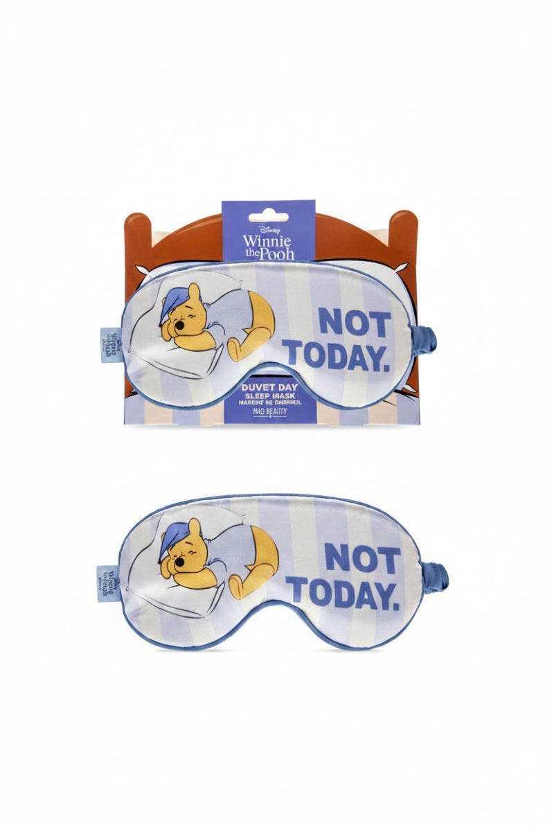 Shop Mad Beauty Disney Winnie The Pooh 'Not Today' Sleep Mask Sleep Mask for women – premium loungewear and festival fashion at Spoiled Brat