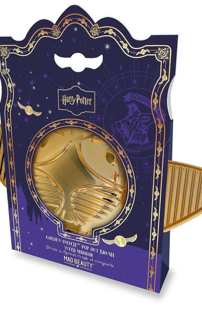 Shop Mad Beauty Harry Potter Snitch Pop out Brush Hair Brush for women – premium loungewear and festival fashion at Spoiled Brat