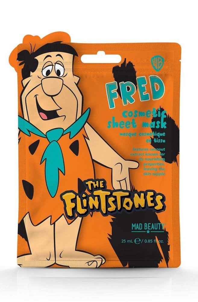 Mad Beauty Warner Brothers Flintstones Cosmetic Sheet Mask as seen on Karen Hauer Face Mask by Mad Beauty as seen on celebrities