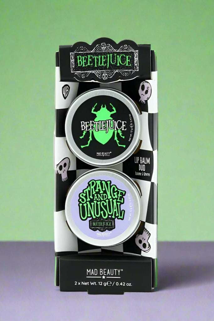 Warner Brothers Beetlejuice Lip Balm Duo by Mad Beauty – Lip Balm – | Spoiled Brat UK
