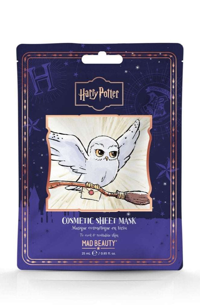 Shop Mad Beauty Warner Brothers Cosmetic Sheet Mask - Hedwig Face Mask for women – premium loungewear and festival fashion at Spoiled Brat