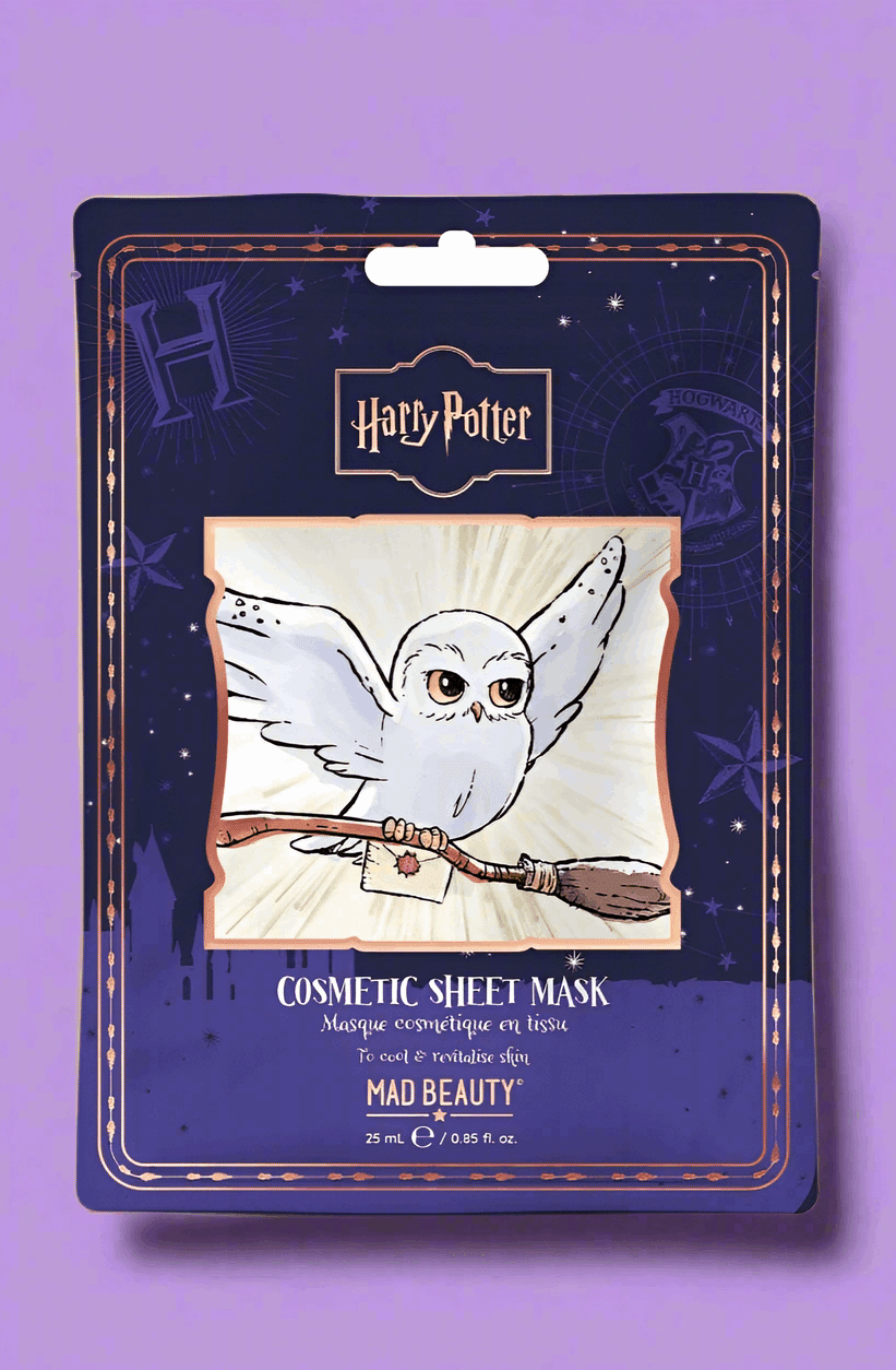 Shop Mad Beauty Warner Brothers Cosmetic Sheet Mask - Hedwig Face Mask for women – premium loungewear and festival fashion at Spoiled Brat