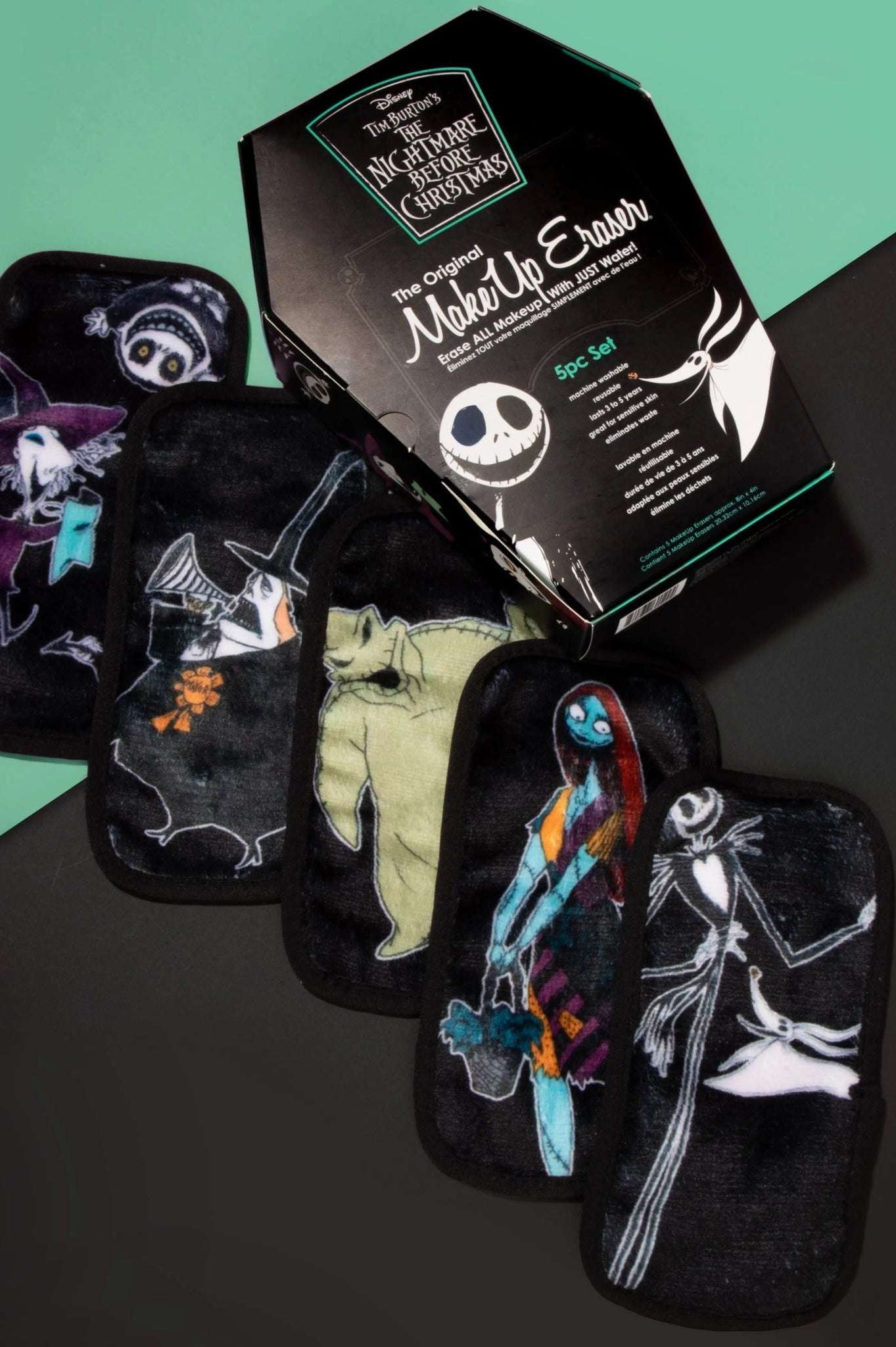 Makeup Eraser Disney Nightmare Before Christmas 5pc Mini Set Beauty Product by Makeup Eraser as seen on celebrities