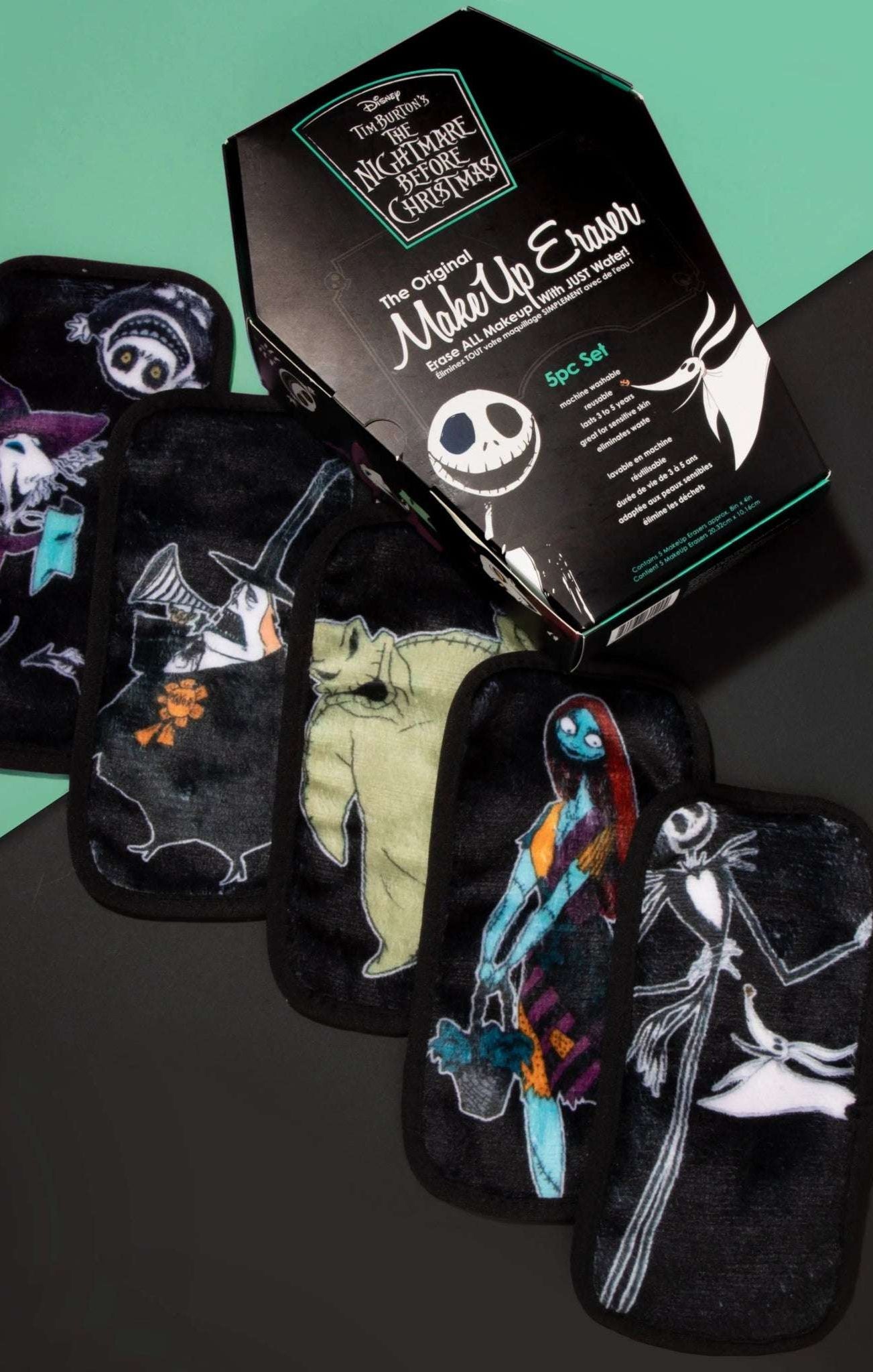 Makeup Eraser Disney Nightmare Before Christmas 5pc Mini Set Beauty Product by Makeup Eraser as seen on celebrities