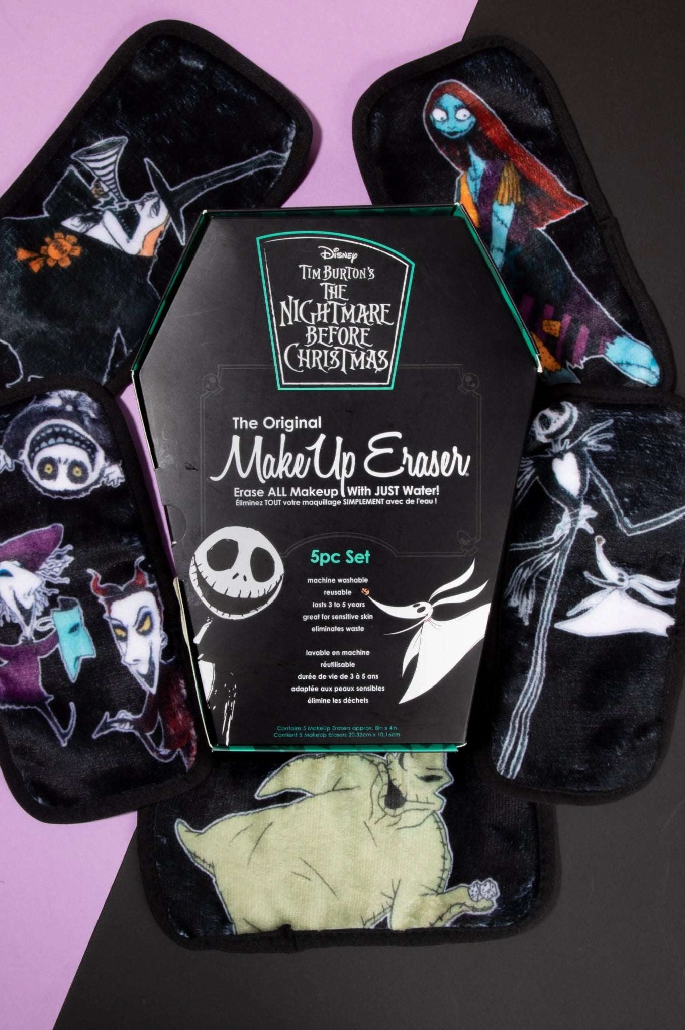 Makeup Eraser Disney Nightmare Before Christmas 5pc Mini Set Beauty Product by Makeup Eraser as seen on celebrities