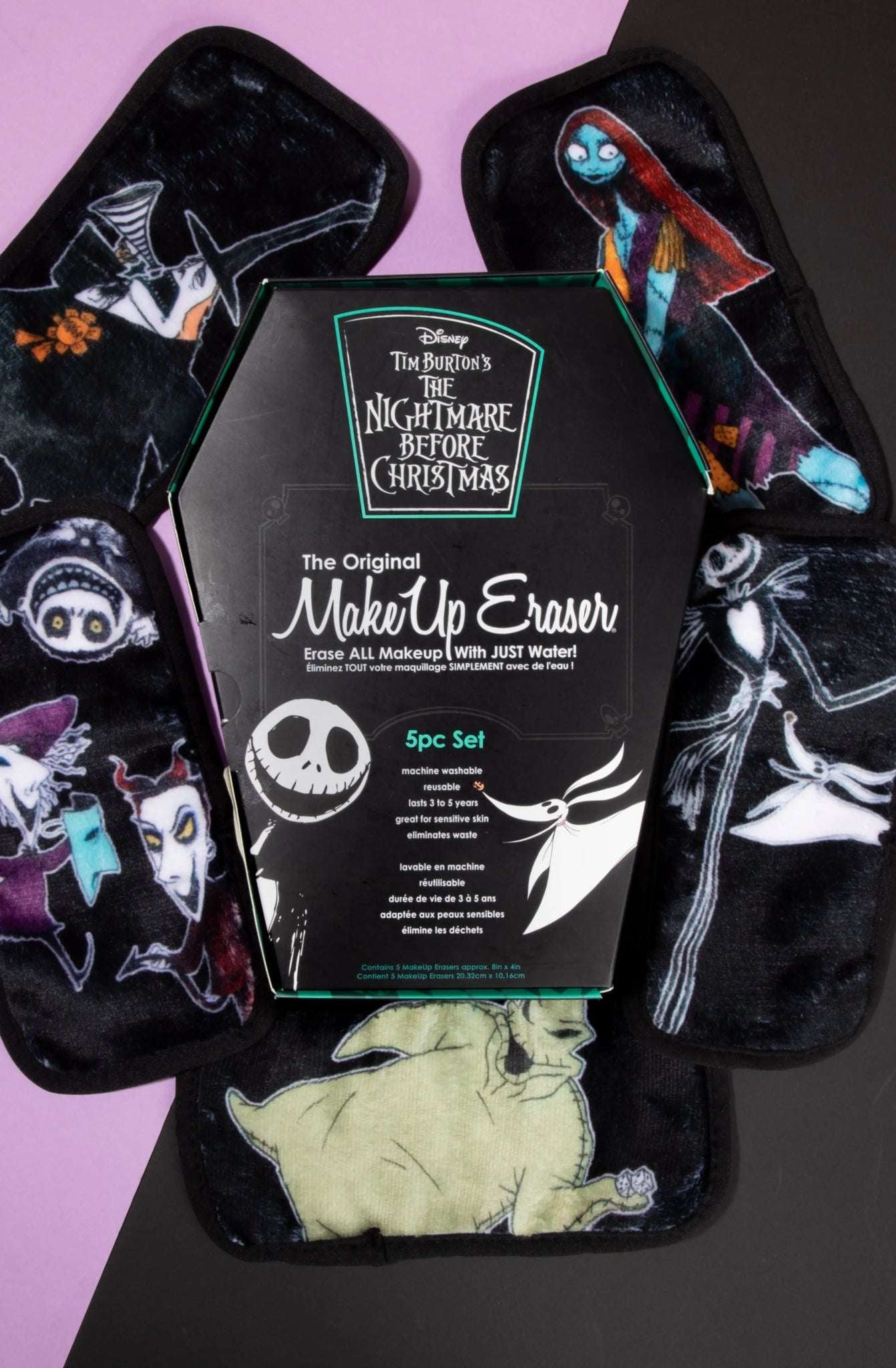 Makeup Eraser Disney Nightmare Before Christmas 5pc Mini Set Beauty Product by Makeup Eraser as seen on celebrities