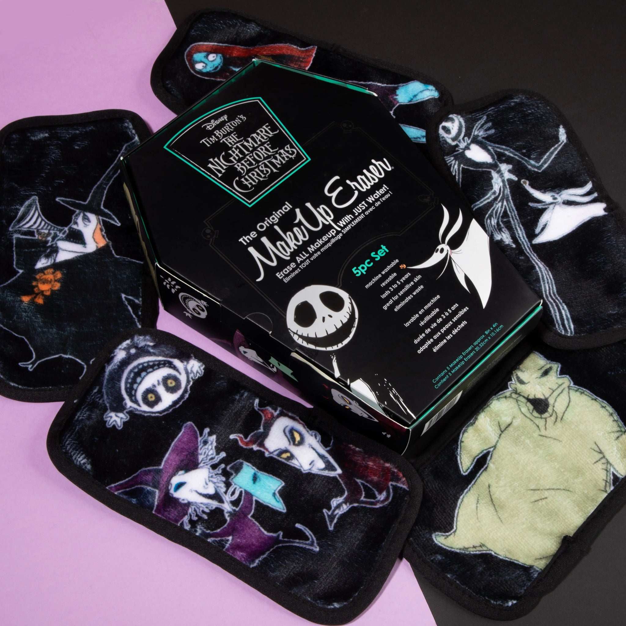 Makeup Eraser Disney Nightmare Before Christmas 5pc Mini Set Beauty Product by Makeup Eraser as seen on celebrities