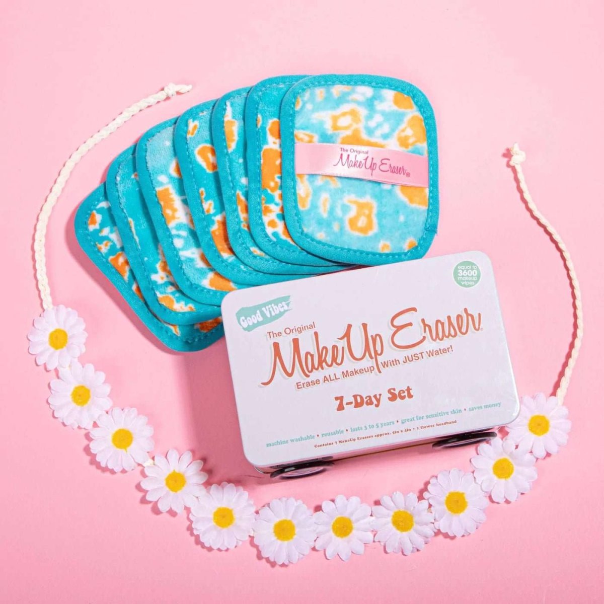 Shop Makeup Eraser Makeup Eraser Good Vibes 7 - Day Set Beauty Product for women – premium loungewear and festival fashion at Spoiled Brat