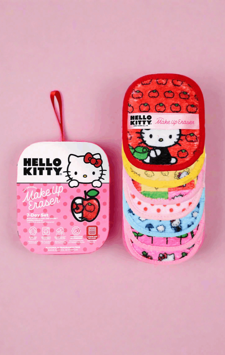 Shop Makeup Eraser Makeup Eraser Hello Kitty 7 - Day Classic Set Beauty Product for women – premium loungewear and festival fashion at Spoiled Brat