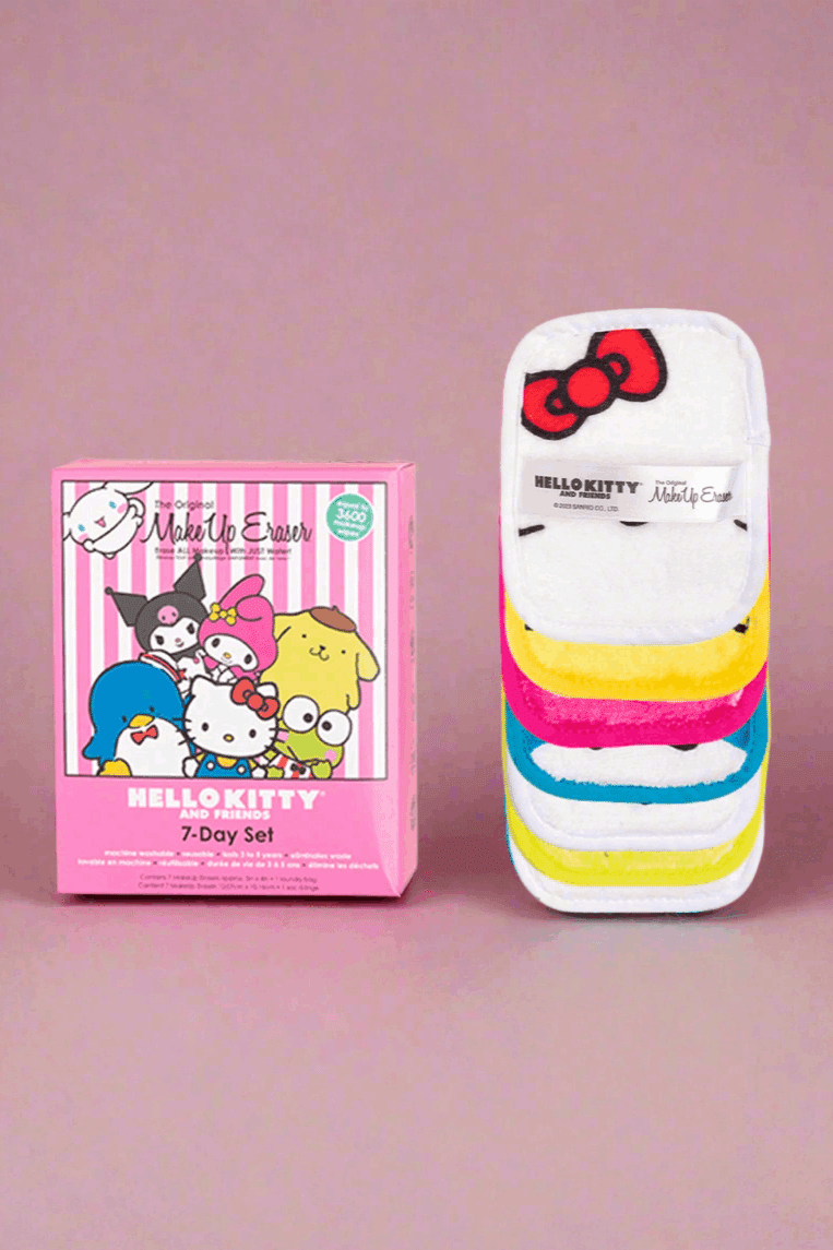 Makeup Eraser Hello Kitty 7-Day Set by Makeup Eraser – Beauty Product – White | Spoiled Brat UK