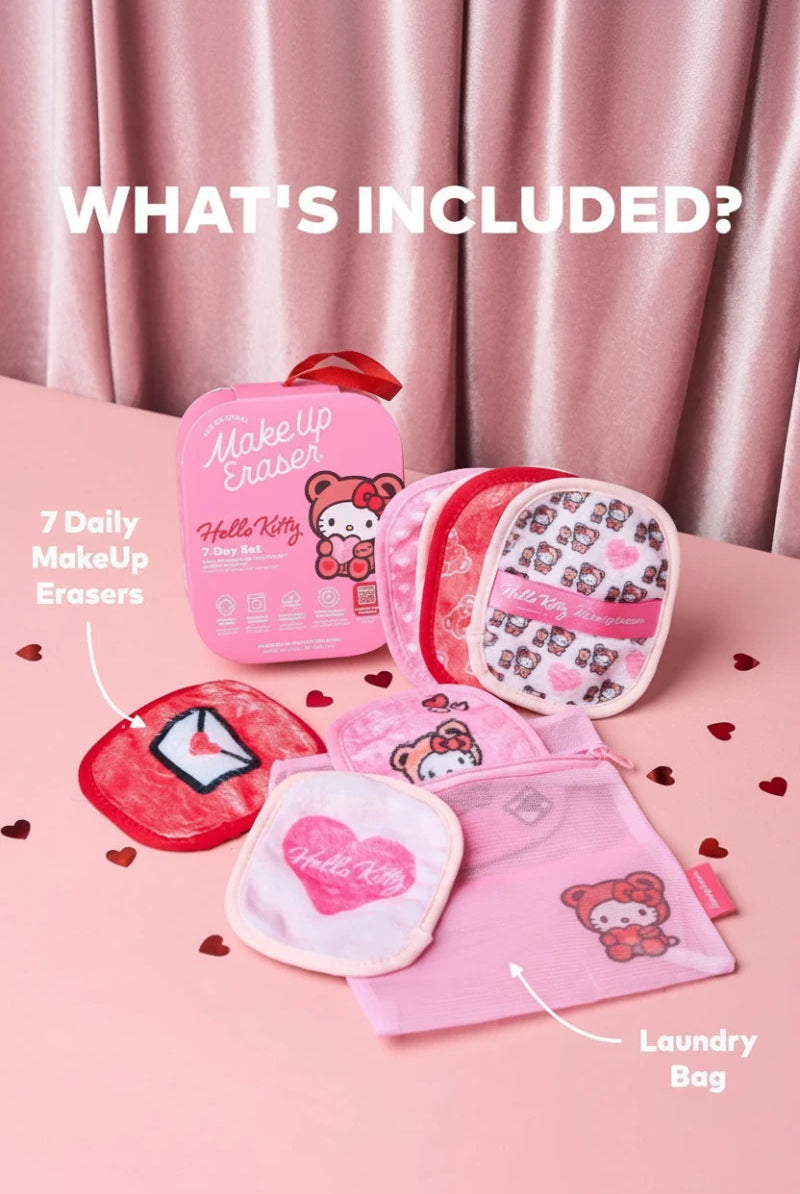 Shop Makeup Eraser Makeup Eraser Hello Kitty 7 - Day Sets Beauty Product for women – premium loungewear and festival fashion at Spoiled Brat