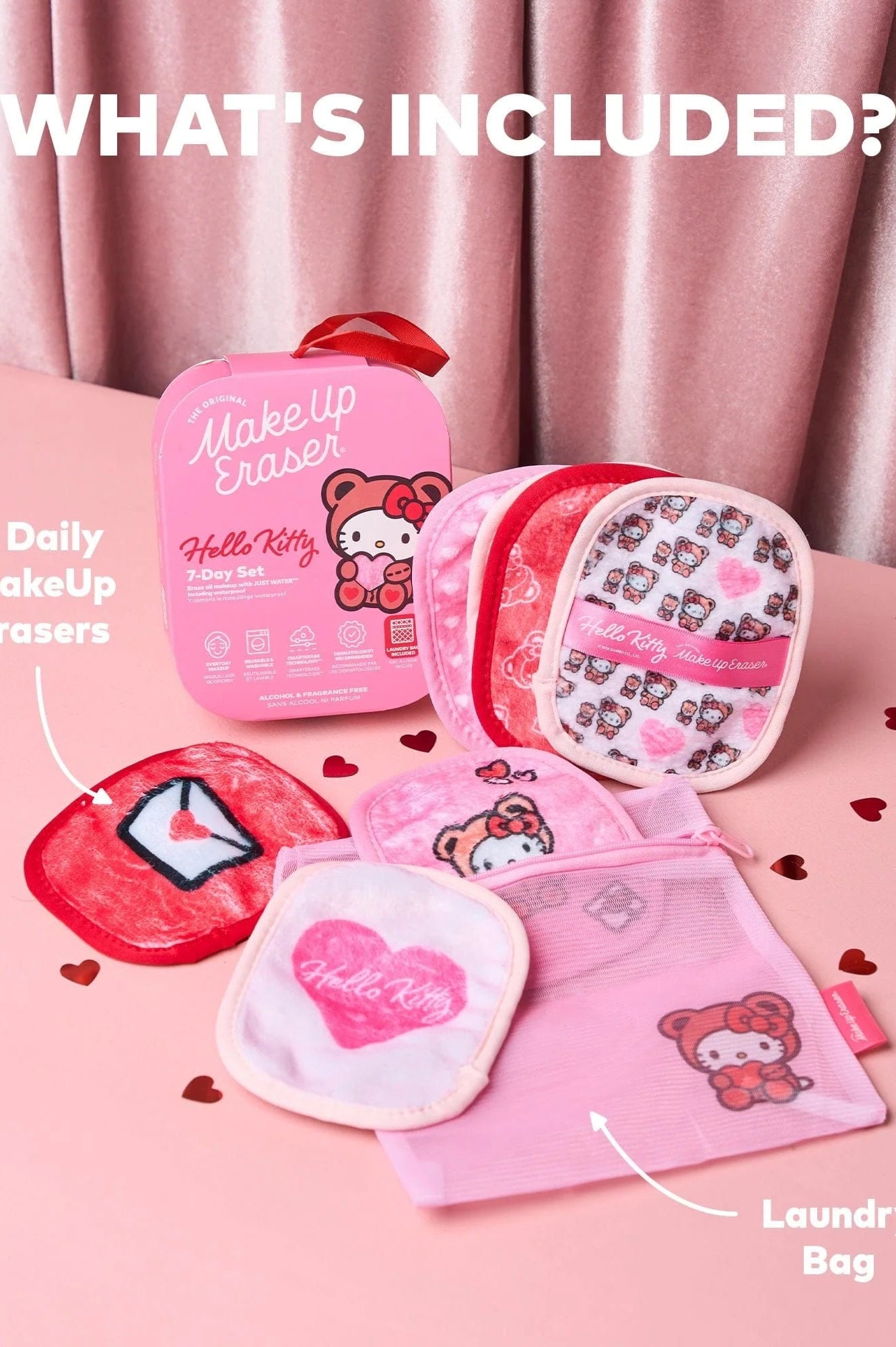 Shop Makeup Eraser Makeup Eraser Hello Kitty 7 - Day Sets Beauty Product for women – premium loungewear and festival fashion at Spoiled Brat