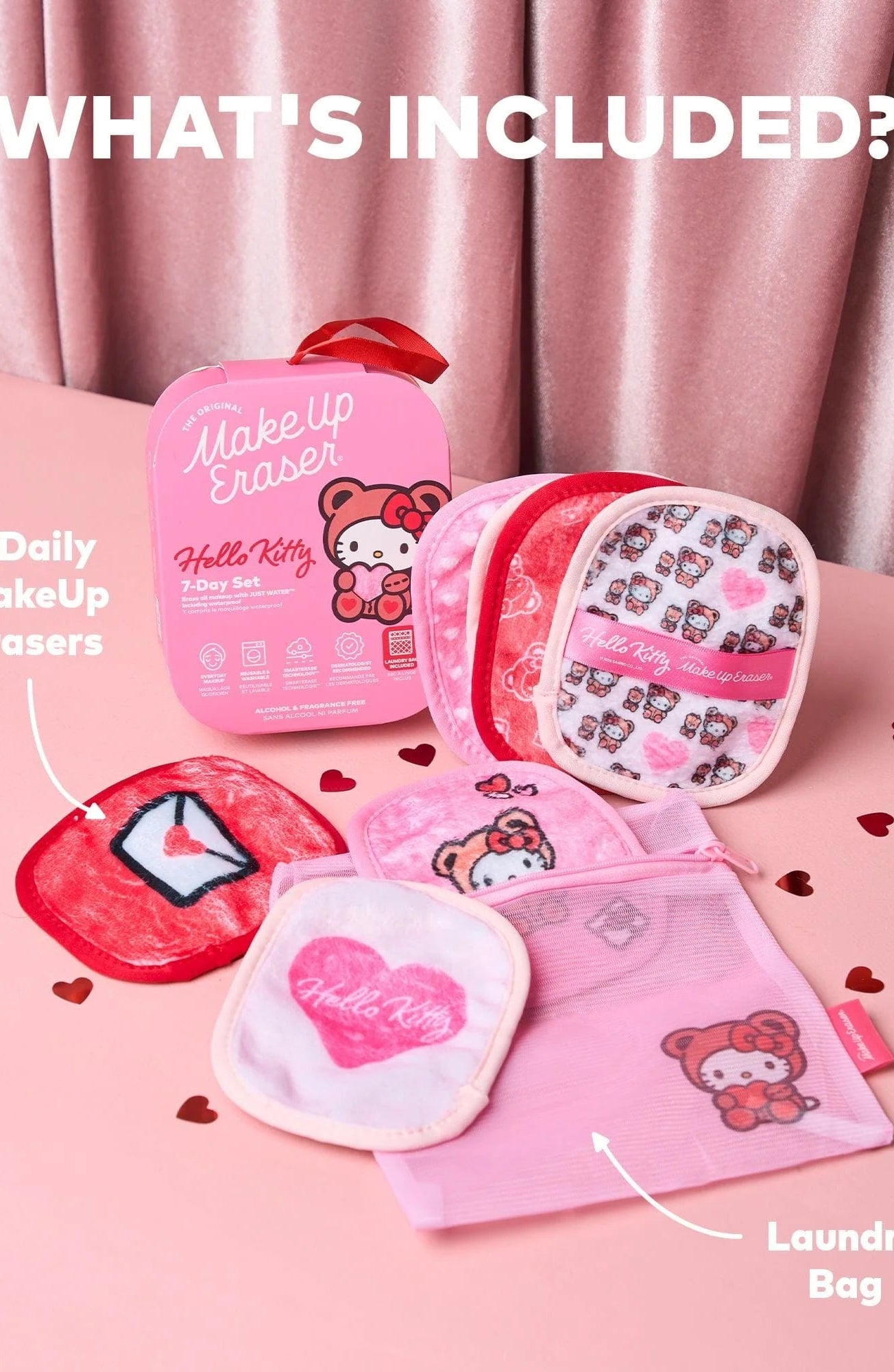 Shop Makeup Eraser Makeup Eraser Hello Kitty 7 - Day Sets Beauty Product for women – premium loungewear and festival fashion at Spoiled Brat