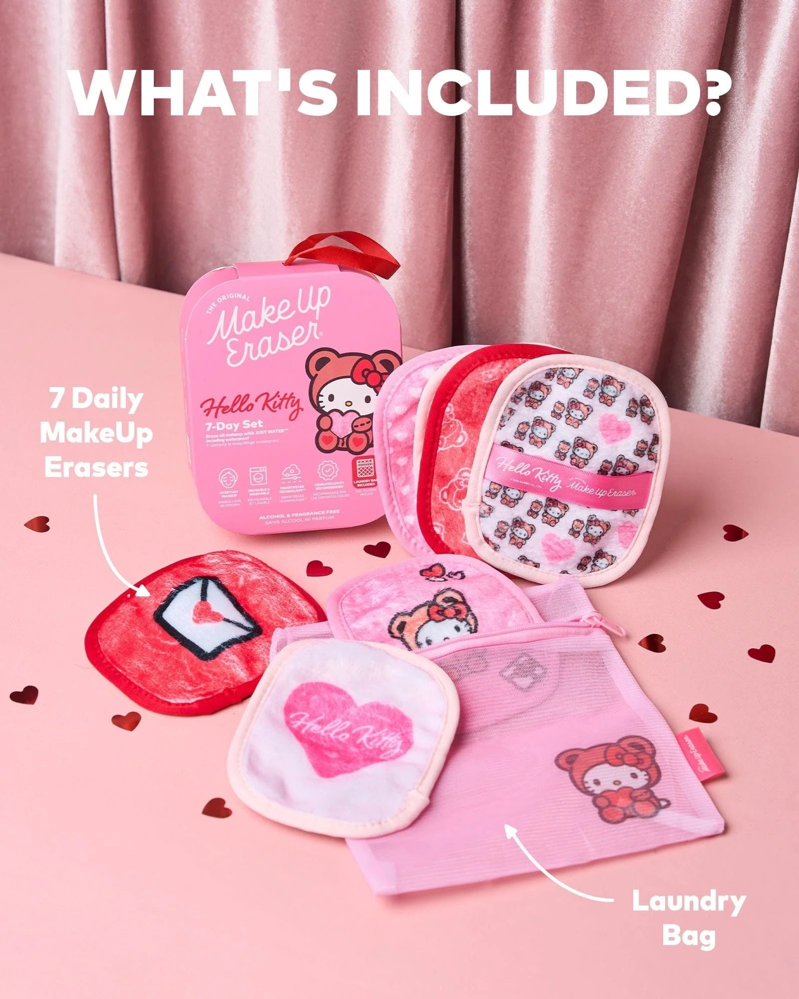Shop Makeup Eraser Makeup Eraser Hello Kitty 7 - Day Sets Beauty Product for women – premium loungewear and festival fashion at Spoiled Brat