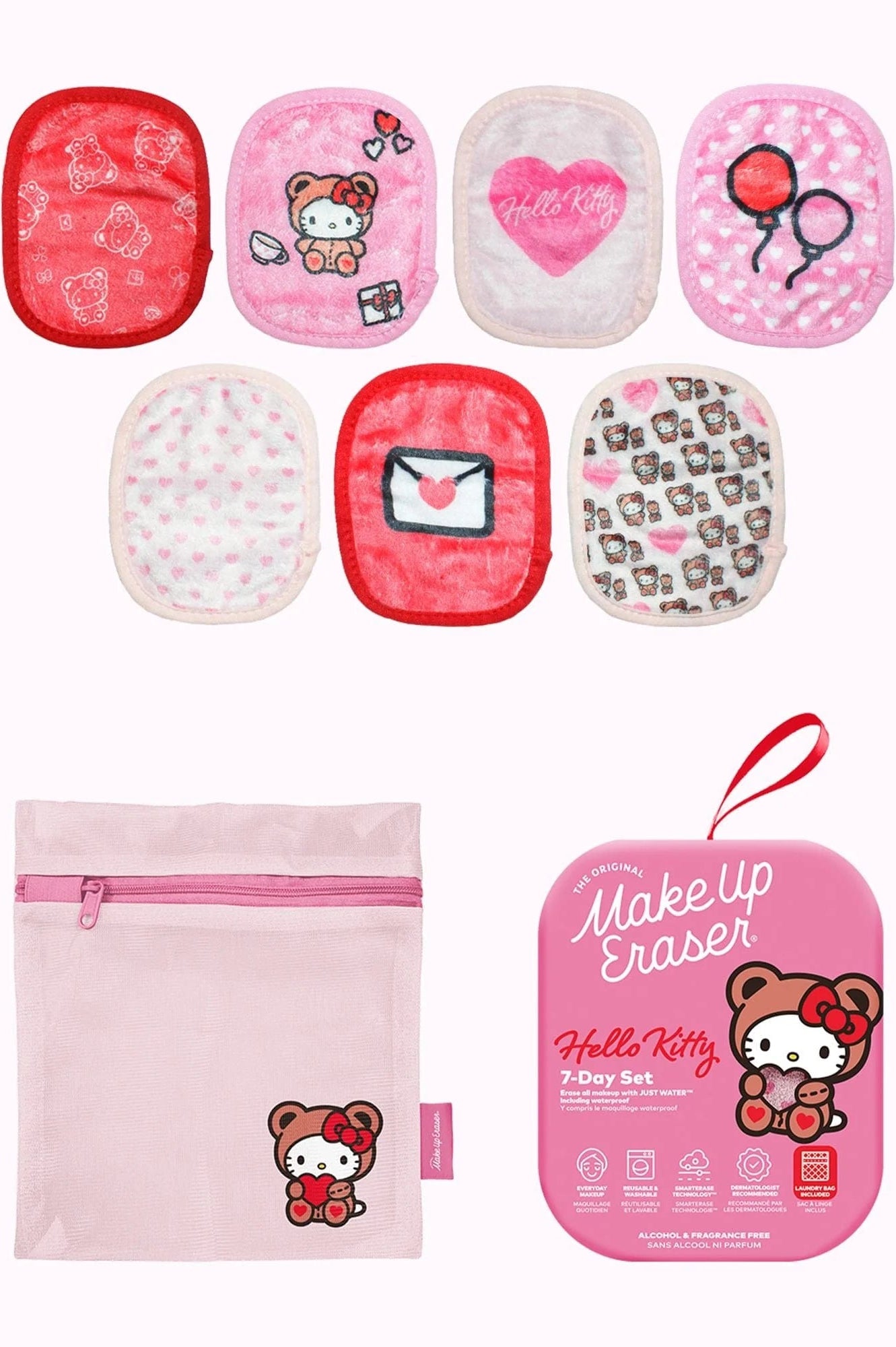 Shop Makeup Eraser Makeup Eraser Hello Kitty 7 - Day Sets Beauty Product for women – premium loungewear and festival fashion at Spoiled Brat