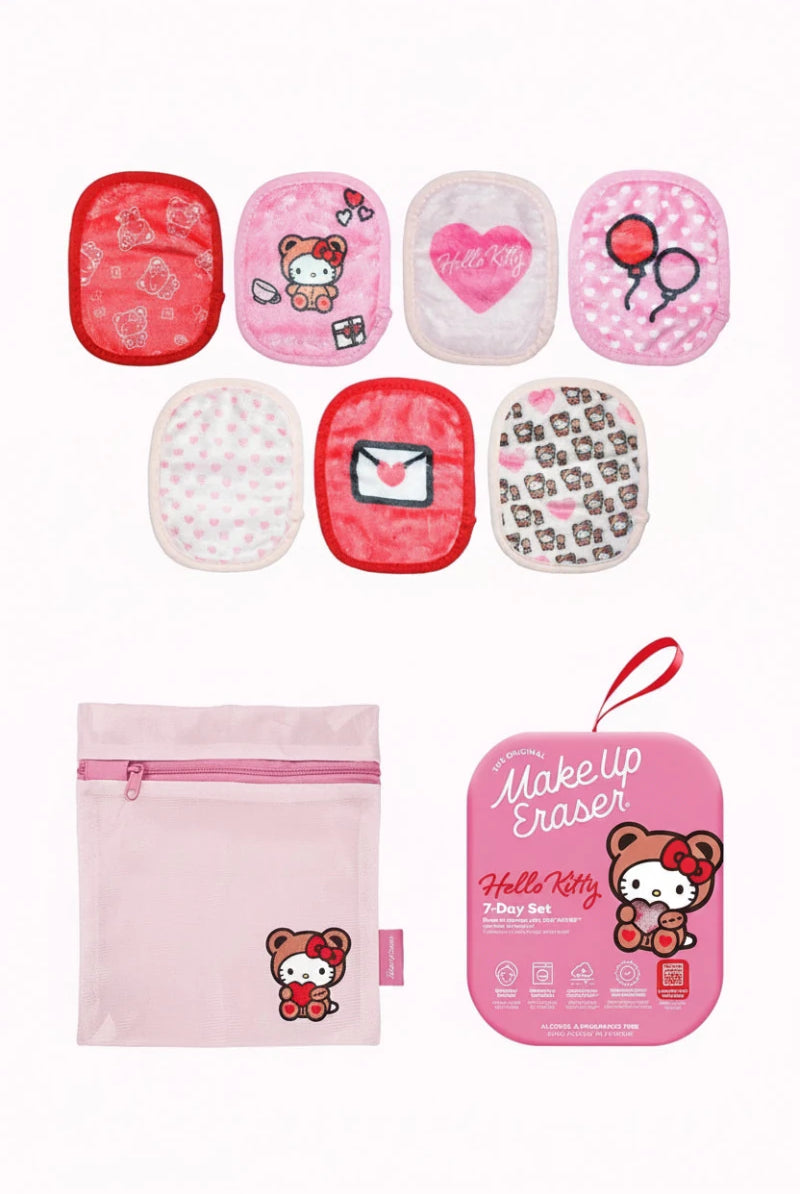 Shop Makeup Eraser Makeup Eraser Hello Kitty 7 - Day Sets Beauty Product for women – premium loungewear and festival fashion at Spoiled Brat