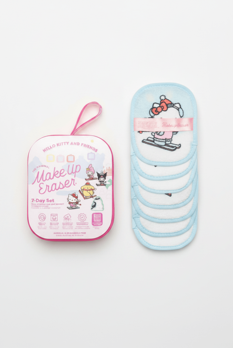 Shop Makeup Eraser Makeup Eraser Hello Kitty & Friends Aspen Vacation 7 - Day Set © Sanrio Beauty Product for women – premium loungewear and festival fashion at Spoiled Brat