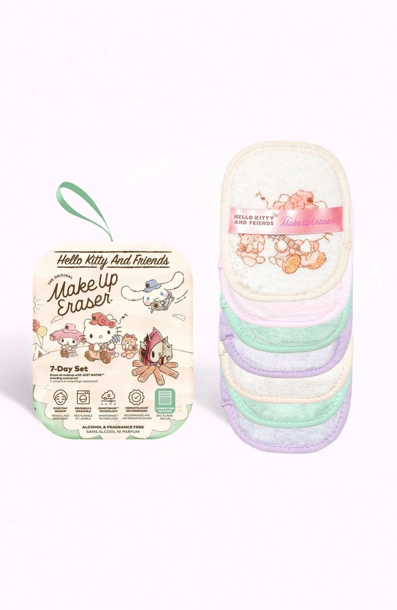 Shop Makeup Eraser Makeup Eraser Hello Kitty & Friends Camping 7 - Day Set © Sanrio Beauty Product for women – premium loungewear and festival fashion at Spoiled Brat