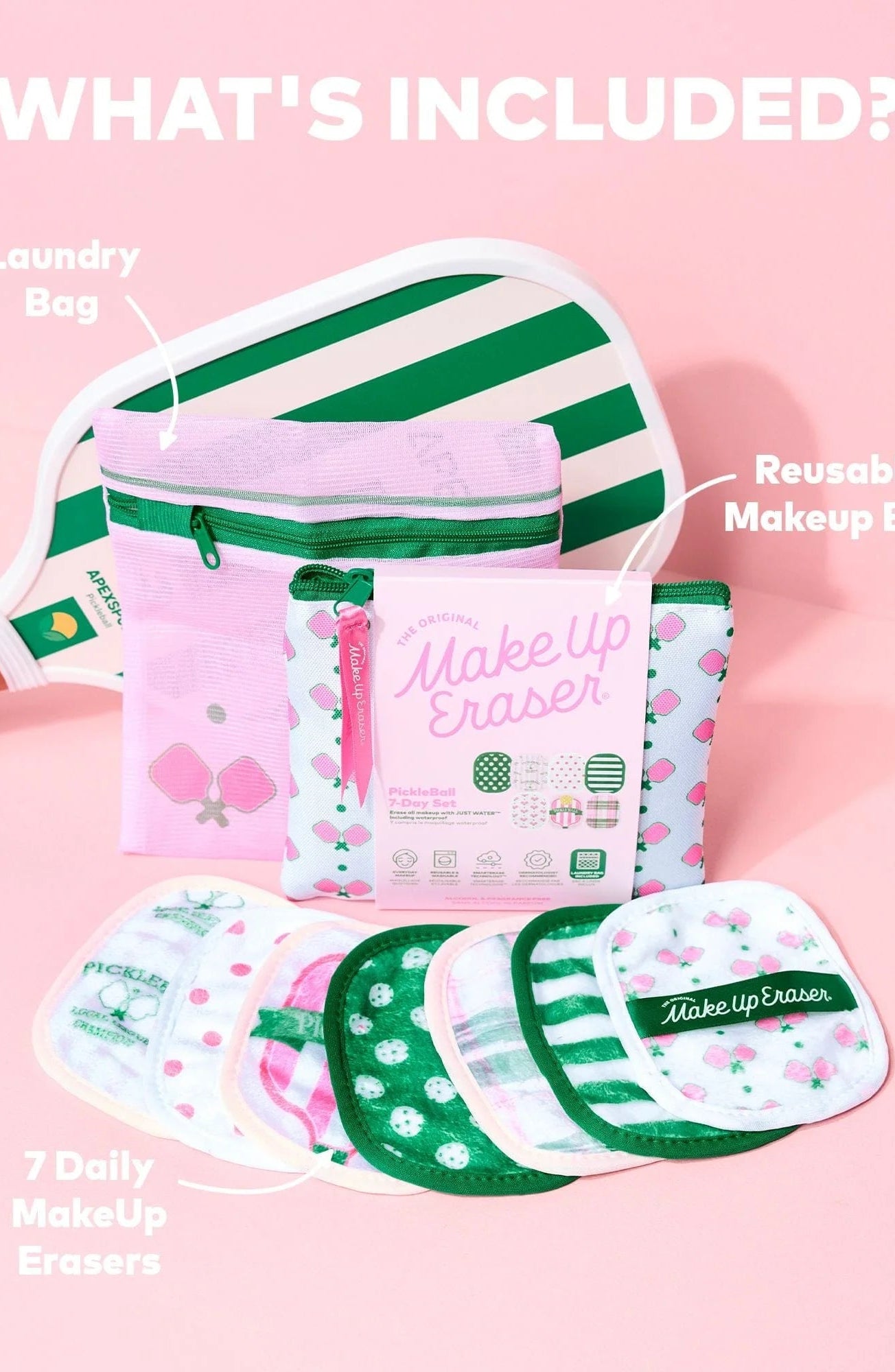 Shop Makeup Eraser Makeup Eraser Pickleball 7 - Day Set Beauty Product for women – premium loungewear and festival fashion at Spoiled Brat