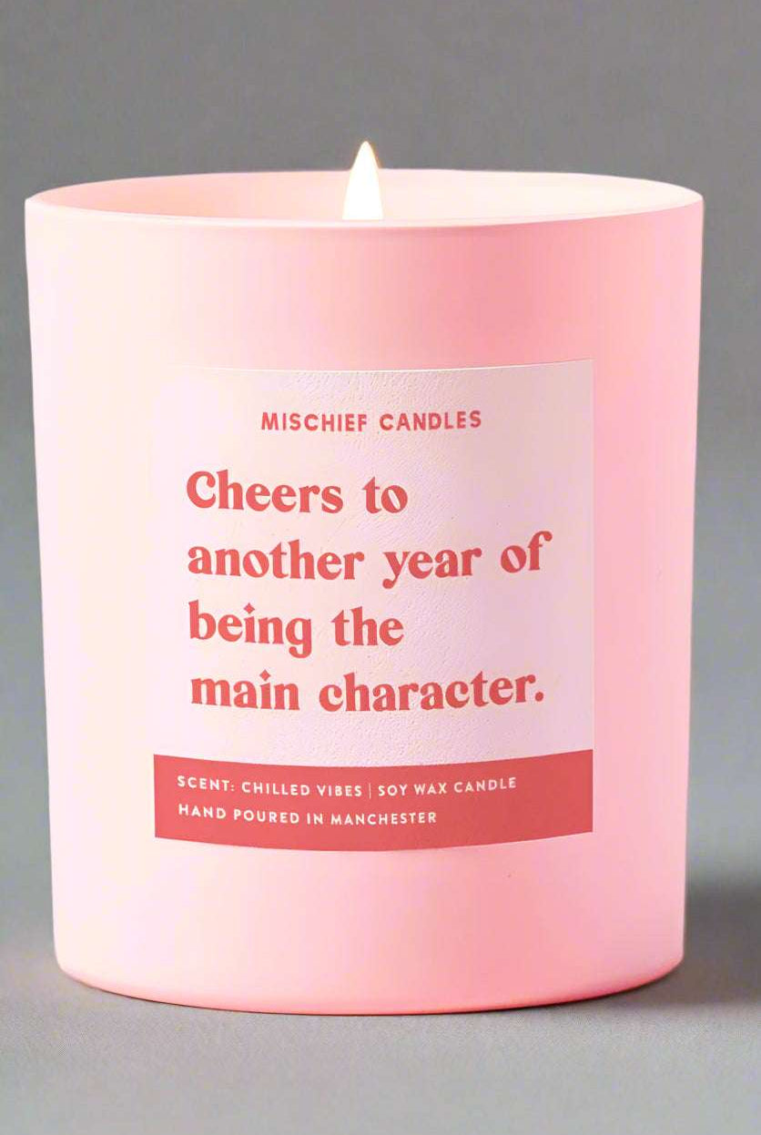 Shop Mischief Candles Another Year of Being the Main Character Candle Candles for women – premium loungewear and festival fashion at Spoiled Brat