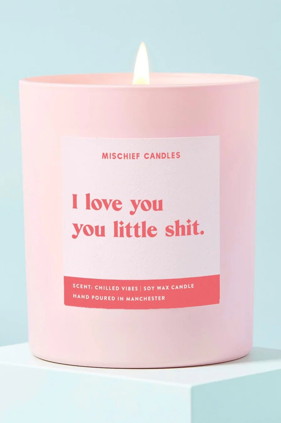 Shop Mischief Candles Girlfriend Boyfriend Gift Love You Little Shit Funny Candle Candles for women – premium loungewear and festival fashion at Spoiled Brat