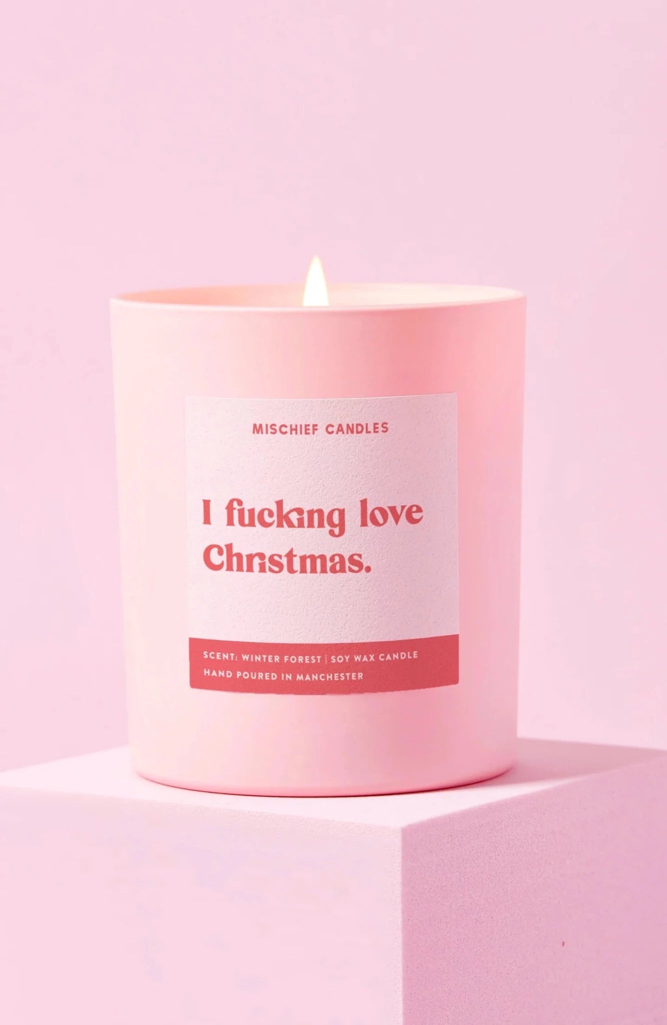 Shop Mischief Candles I Fucking Love Christmas Candle Candles for women – premium loungewear and festival fashion at Spoiled Brat