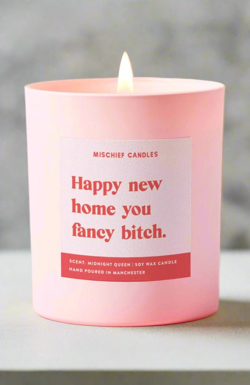 Shop Mischief Candles Mischief Candles New Home Gift Funny New Home Gift Soy Wax Candle New Home Fancy Bitch Candles for women – premium loungewear and festival fashion at Spoiled Brat