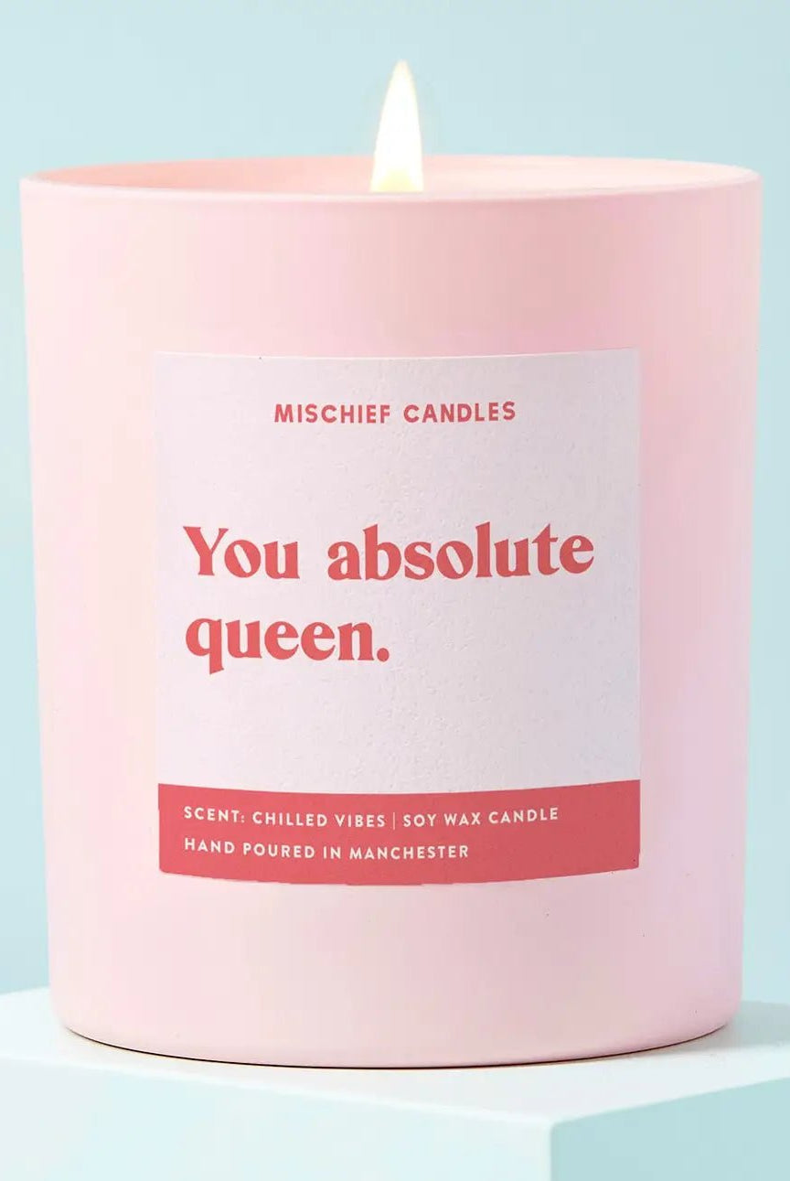 Shop Mischief Candles Mischief Candles You Queen Candle Candles for women – premium loungewear and festival fashion at Spoiled Brat