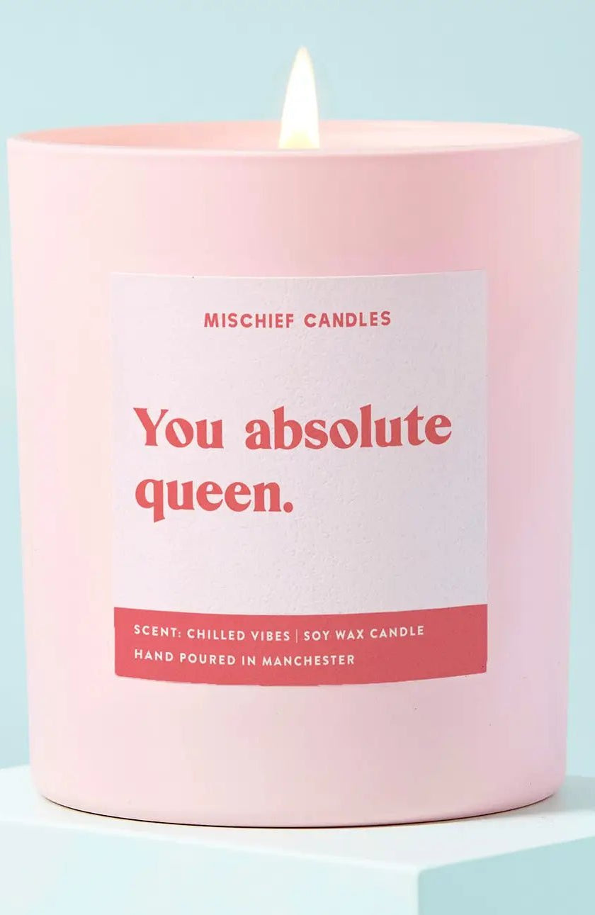Shop Mischief Candles Mischief Candles You Queen Candle Candles for women – premium loungewear and festival fashion at Spoiled Brat