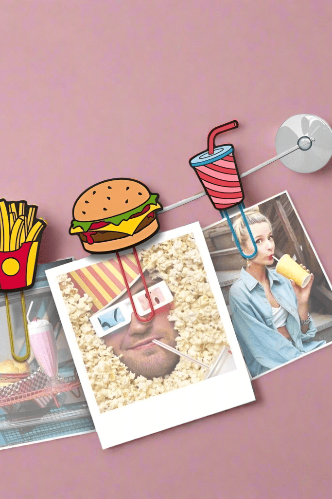 Mustard ClipIt Fast Food Photo Hangers by Mustard – Photo Hangers – Multi | Spoiled Brat UK