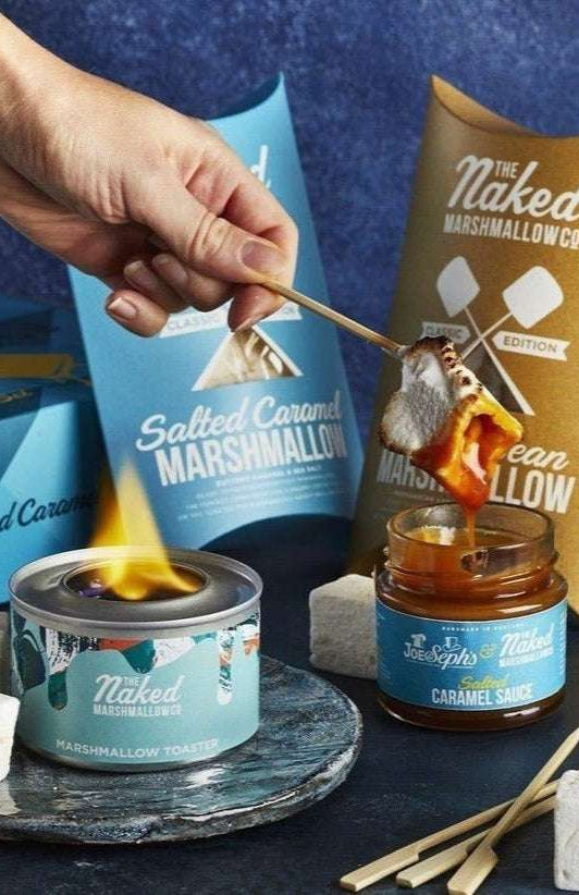Salted Caramel Lovers Marshmallow Toasting Kit Gift Set Gifts by Naked Marshmallow as seen on celebrities