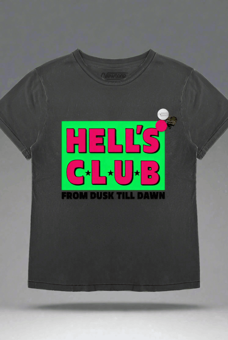 Shop Newtone Newtone Hells Club Starlight Dawn T-shirt T-Shirt for women – premium loungewear and festival fashion at Spoiled Brat