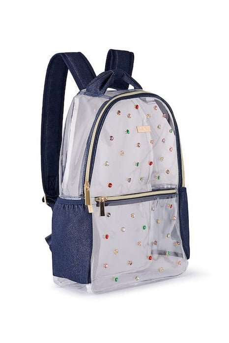 Packed Party Back to Fun Denim & Gems Backpack by Packed Party – Backpack – | Spoiled Brat UK