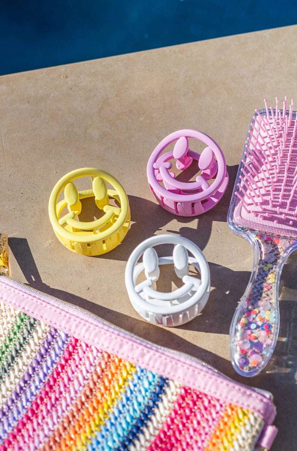 Shop Packed Party Packed Party Bring on The Smiles Claw Hair Clip Set Hair Clip for women – premium loungewear and festival fashion at Spoiled Brat