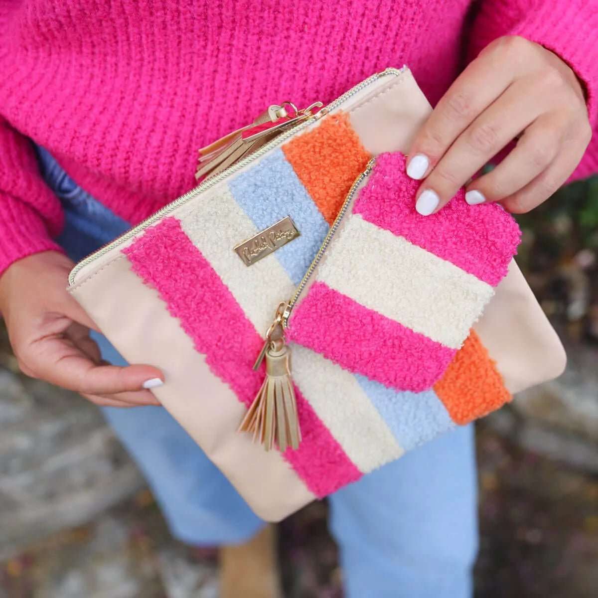 Packed Party Extra Cozy Mini Keychain Wallet by Packed Party – Clutch Bag – Cream | Spoiled Brat UK